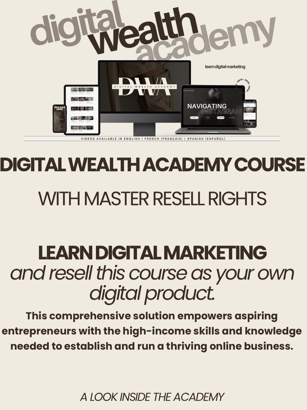 Digital Wealth Academy Course - Digital Product Store