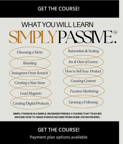Simply Passive Digital Marketing Course with MRR - Digital Product Store