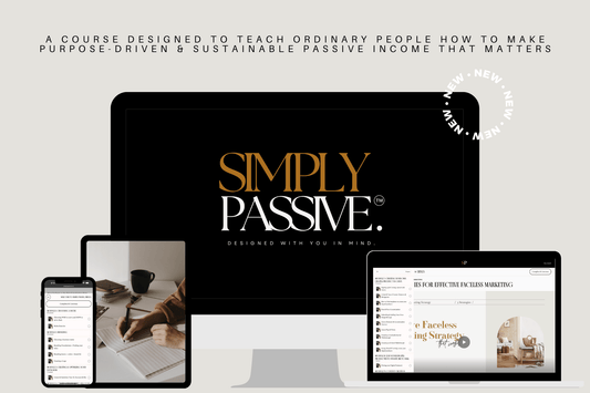 Simply Passive Digital Marketing Course with MRR - Digital Product Store