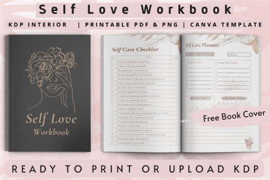 2024 Self Love Workbook | KDP Interior Graphic - Digital Product Store
