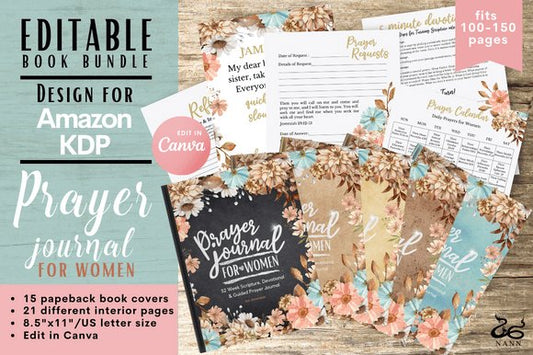 Prayer Editable Book Bundle - Digital Product Store
