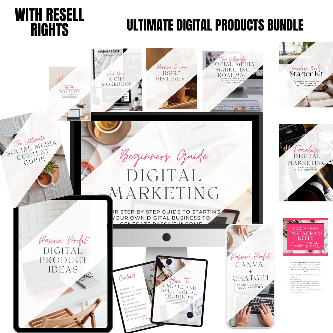 Faceless Digital Marketing Guide – Digital Product Store