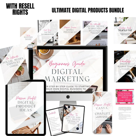 The Ultimate Digital Marketing Guide Bundle - Digital Product Store