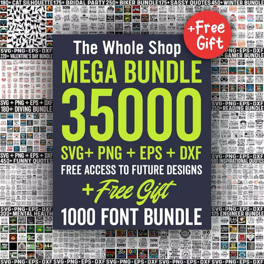 Mega Bundle SVG - Digital Product Store