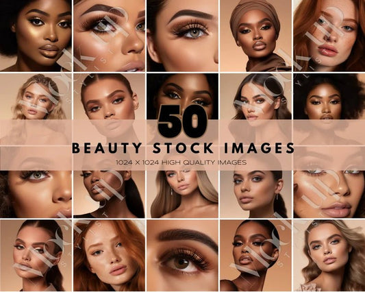 50 Beauty Stock Images - Digital Product Store